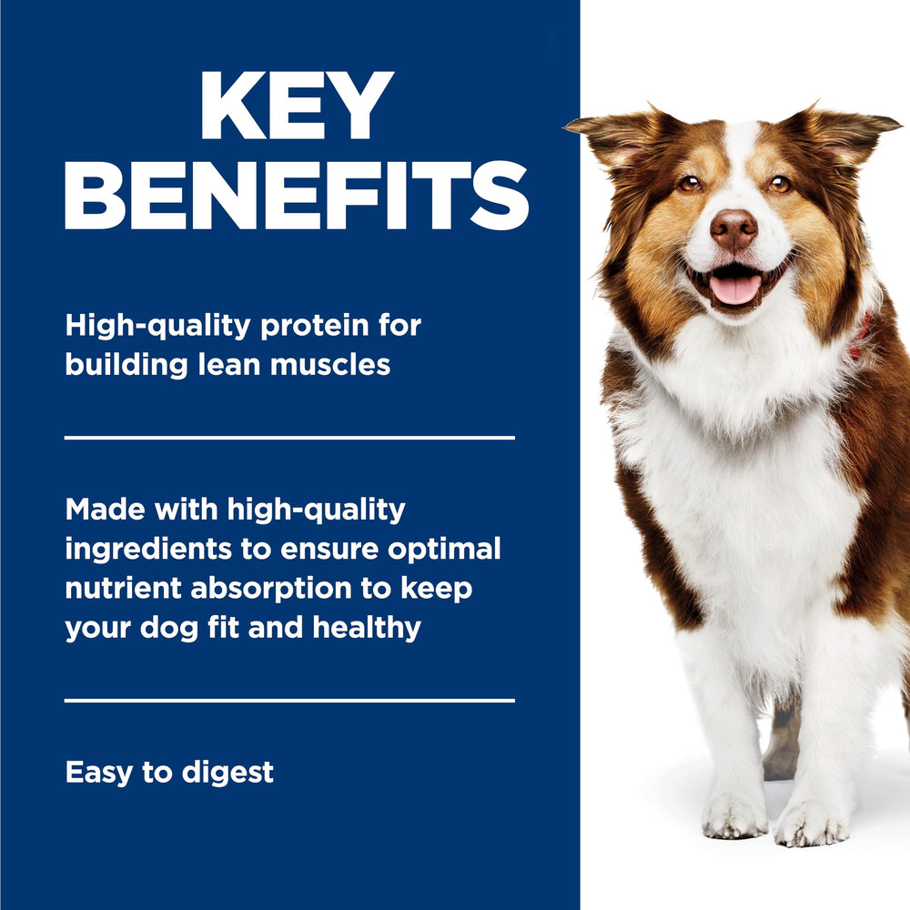 Hill's Science Diet Adult 7+ serving cans image shows convenient packaging for easy feeding