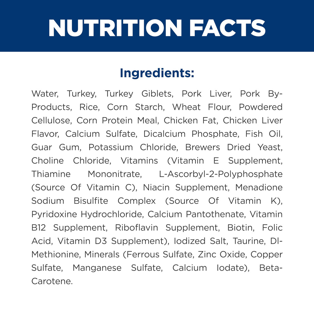 Hill's Science Diet Senior 7+ turkey entree boosts immune support with antioxidants