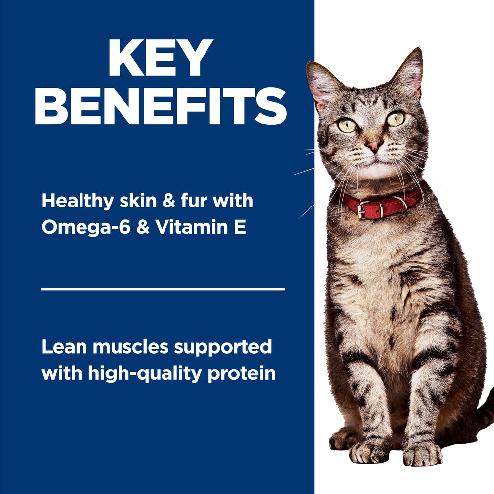 Hill's Science Diet Adult Cat liver-chicken packaging front with brand labeling
