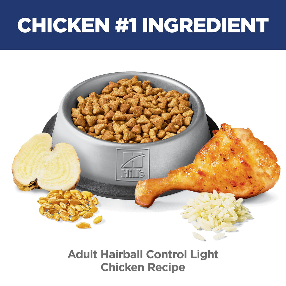 Serving bowl shows the lighter formula option for adult cats