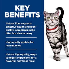 Hill's Science Diet Indoor Salmon-vegetable wet cat food can provides savory flavor cats enjoy.