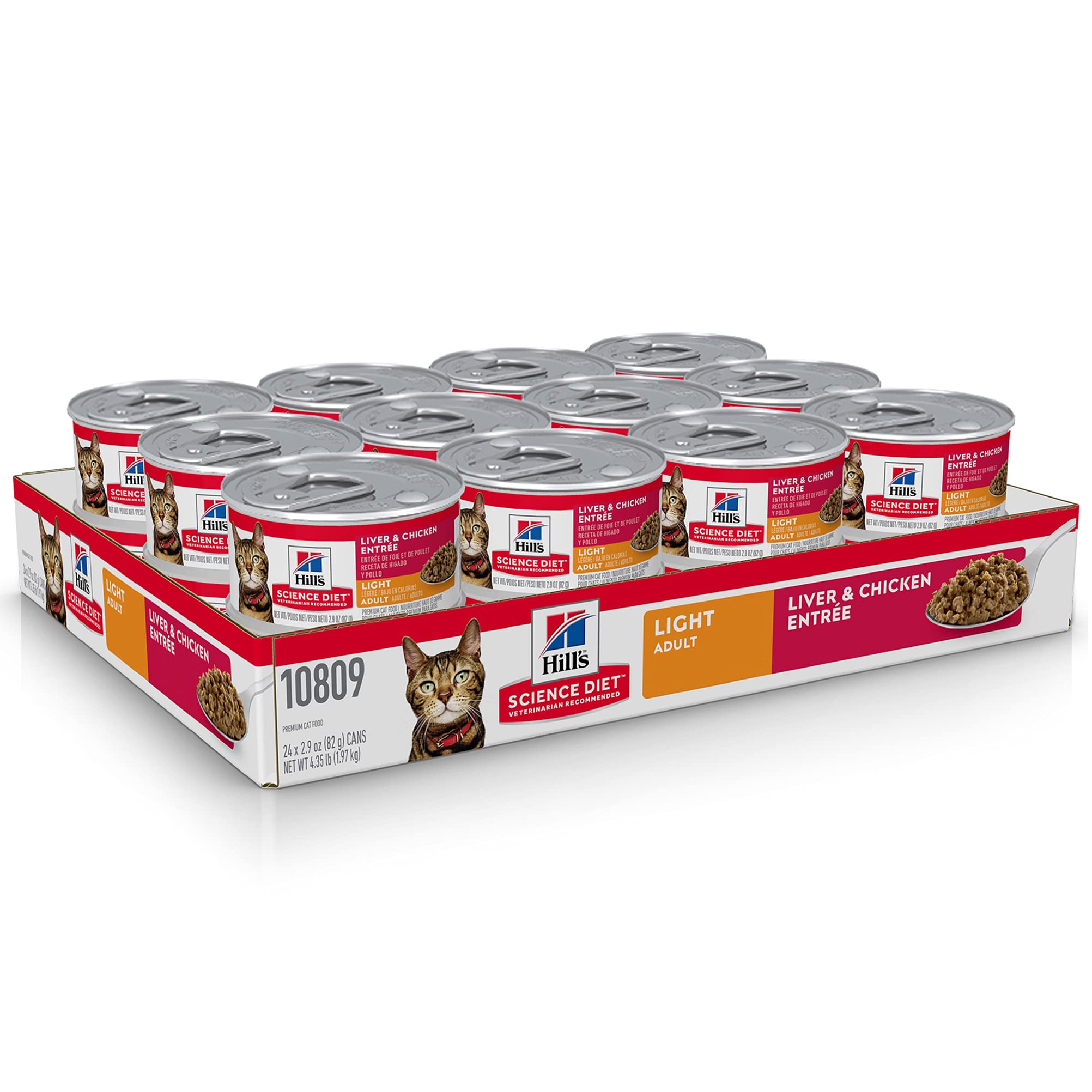 Hill's Science Diet Adult Light Liver-Chicken Entree Can, convenient daily feeding