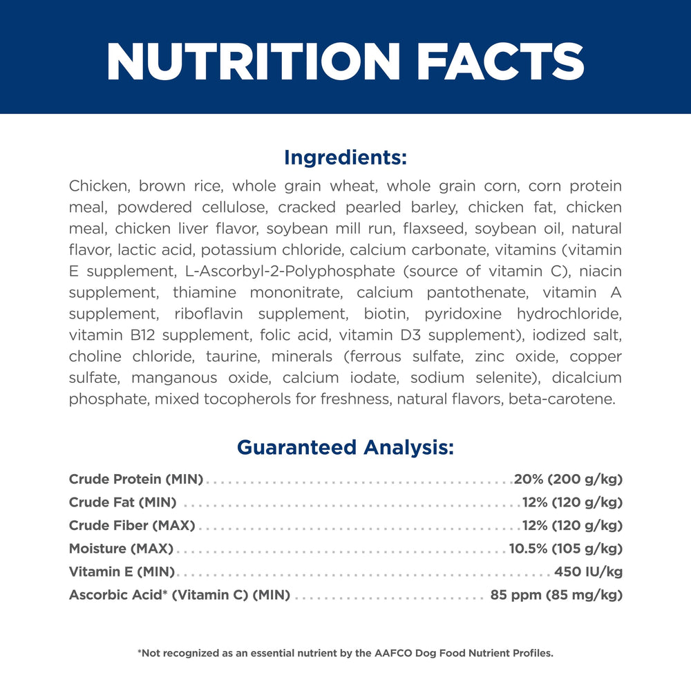 Hill's Science Diet Adult Oral Care uses natural ingredients for daily feeding