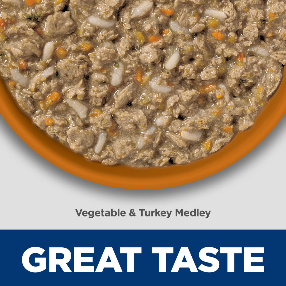 Close-up of Hill's label on a Perfect Weight cat food can.