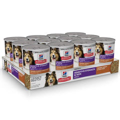 Hill's Science Diet Adult Sensitive Stomach Can Pack for easy, portion-ready dog meals.
