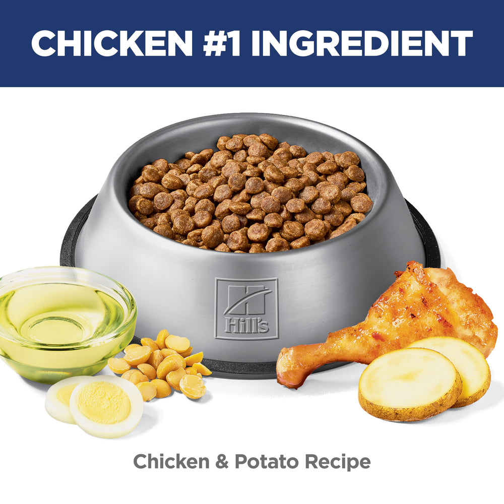 Hill's Science Diet chicken and potato ingredients spotlight for premium nutrition.