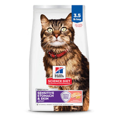 Hill's Science Diet Adult Sensitive Stomach Salmon kibble supports gentle digestion and a healthy coat.