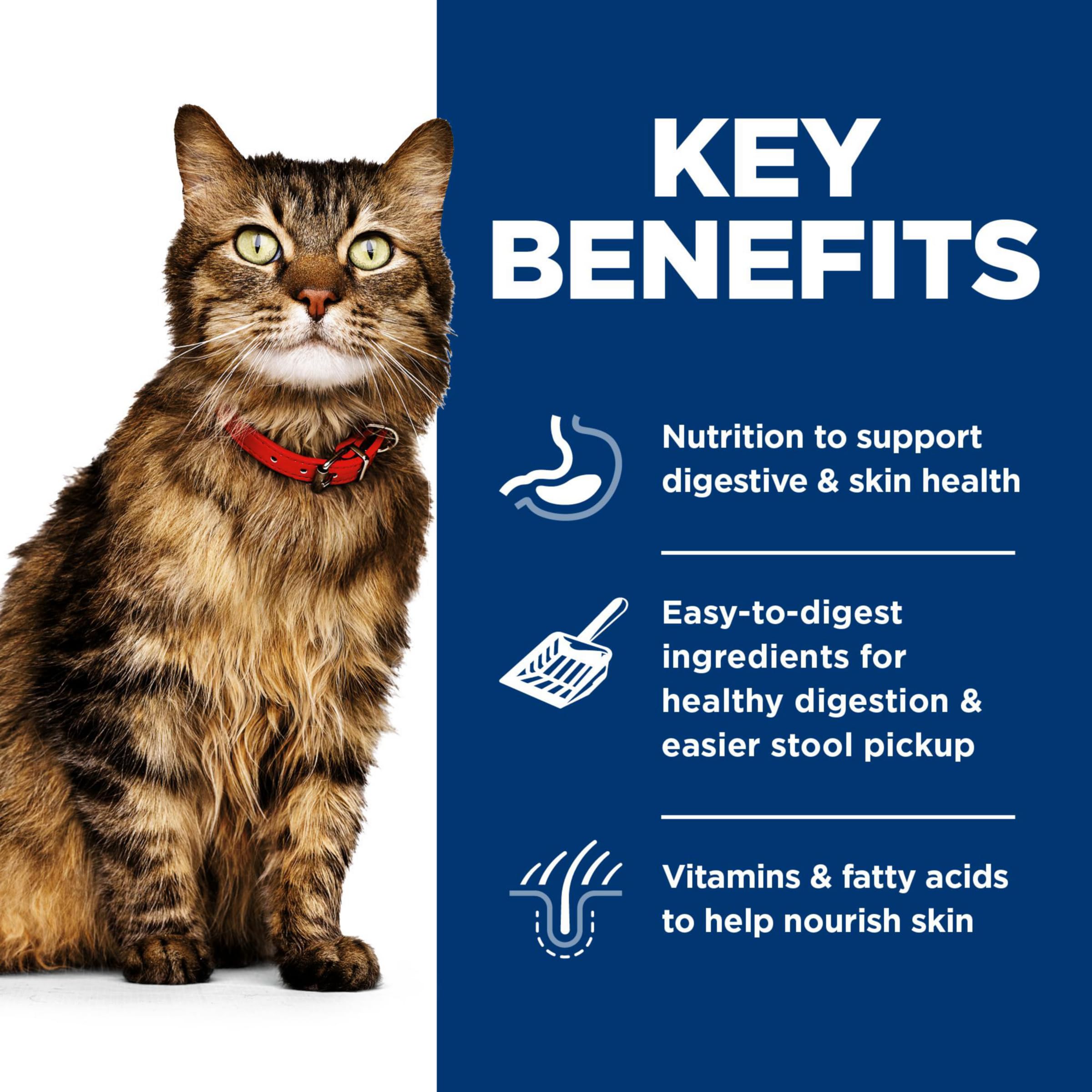 Hill's Science Diet wet cat food packaging highlighting grain-free formula