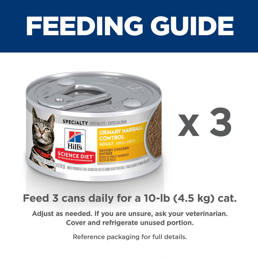Close-up of chicken minced texture in Hill's Science Diet wet cat food