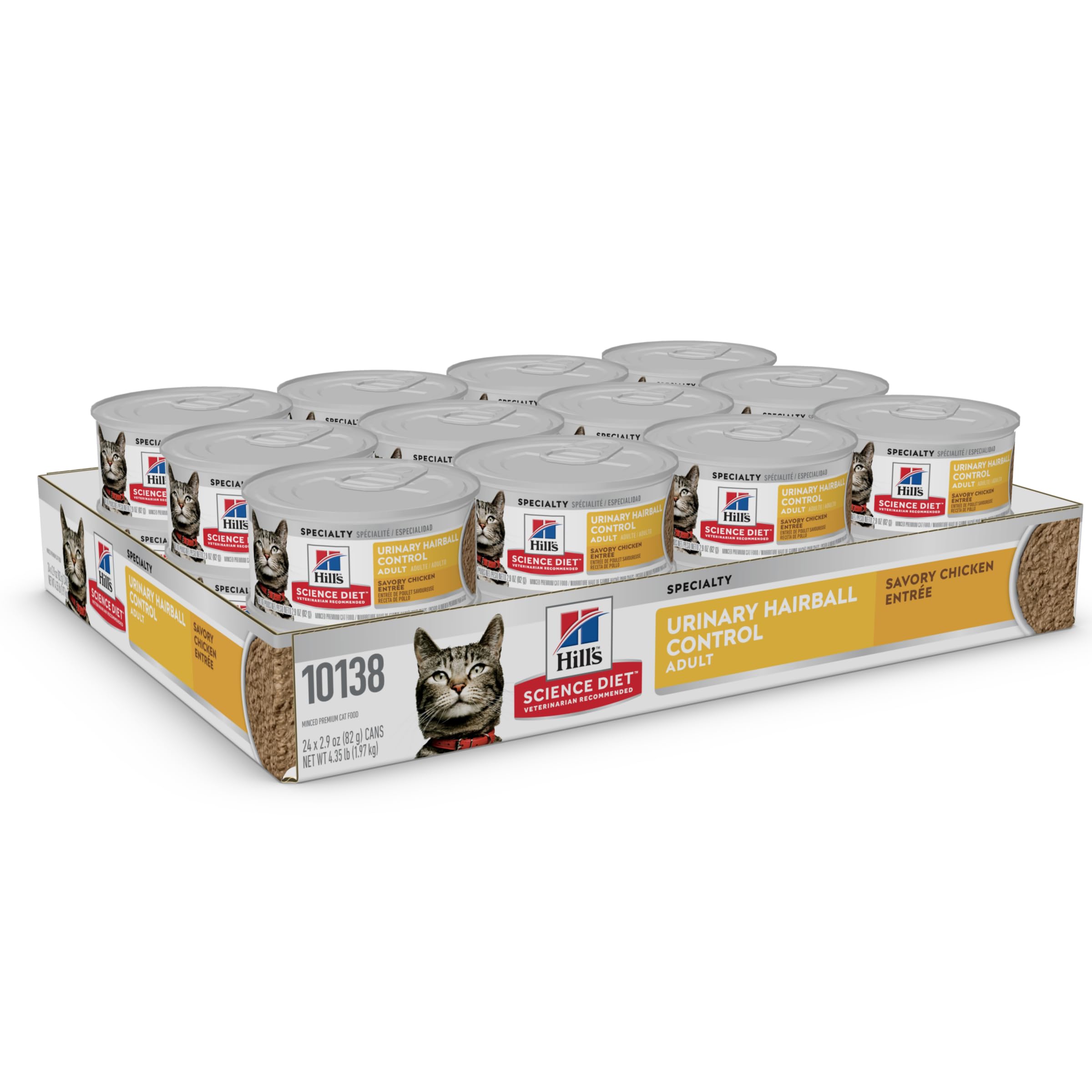 Hill's Science Diet chicken minced label highlights real chicken protein