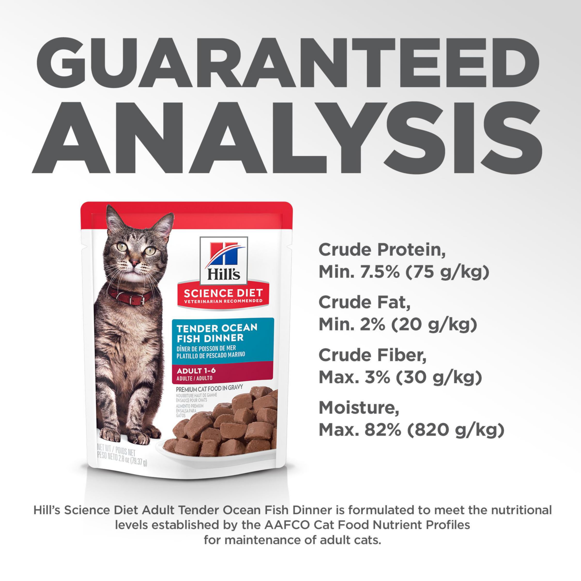 Hill's Science Diet 24-pack of convenient wet cat food pouches.