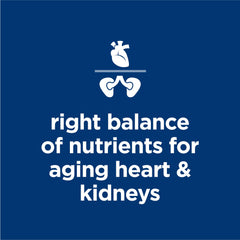 Hill's Science Diet ingredients display natural formula with added vitamins for mature dogs