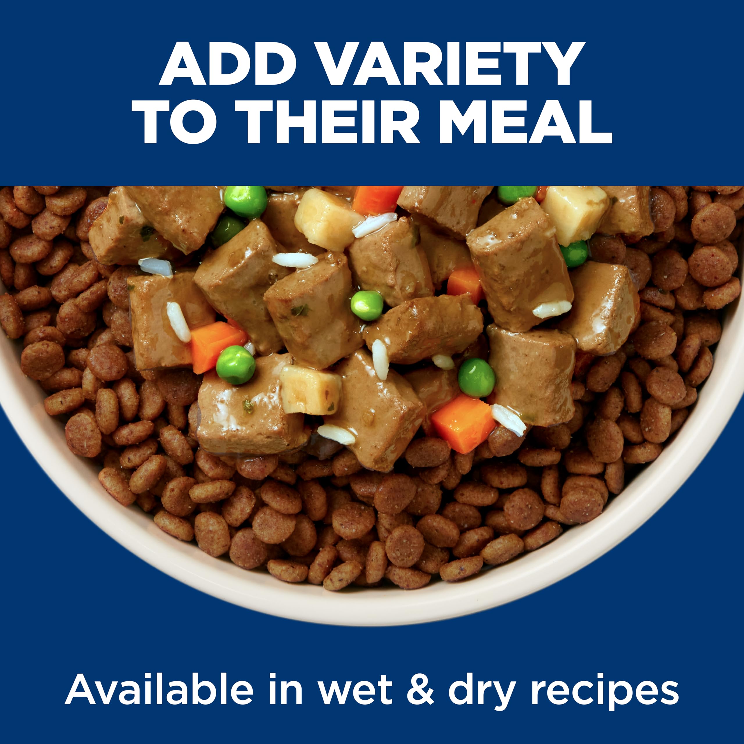 Hill's Science Diet easy-to-digest formula helps dogs with sensitive stomachs.