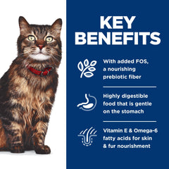 Hill's Science Diet cat food closeup with gravy highlights moisture and flavor.