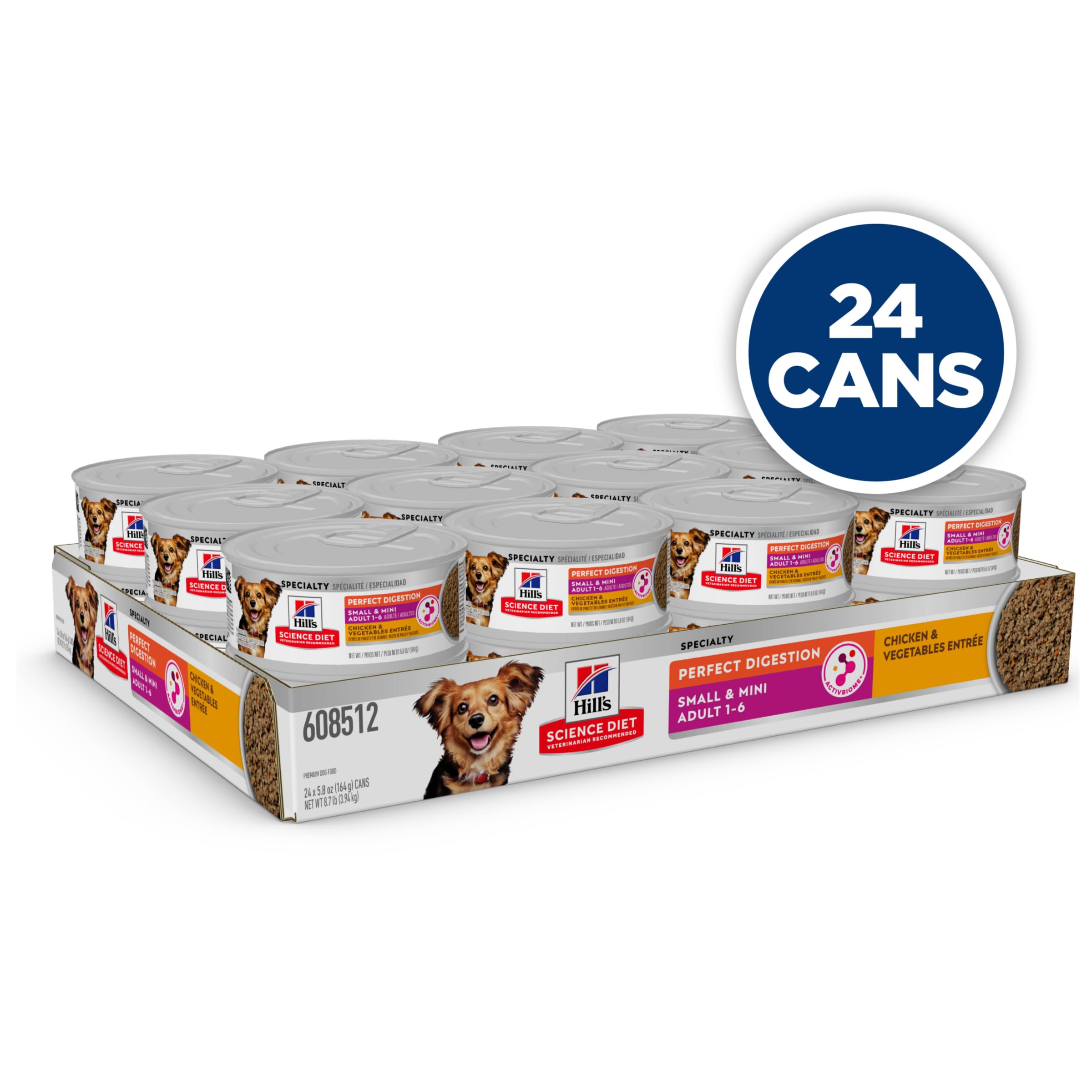 Hill's Science Diet chicken and vegetables wet food in bowl for daily nourishment