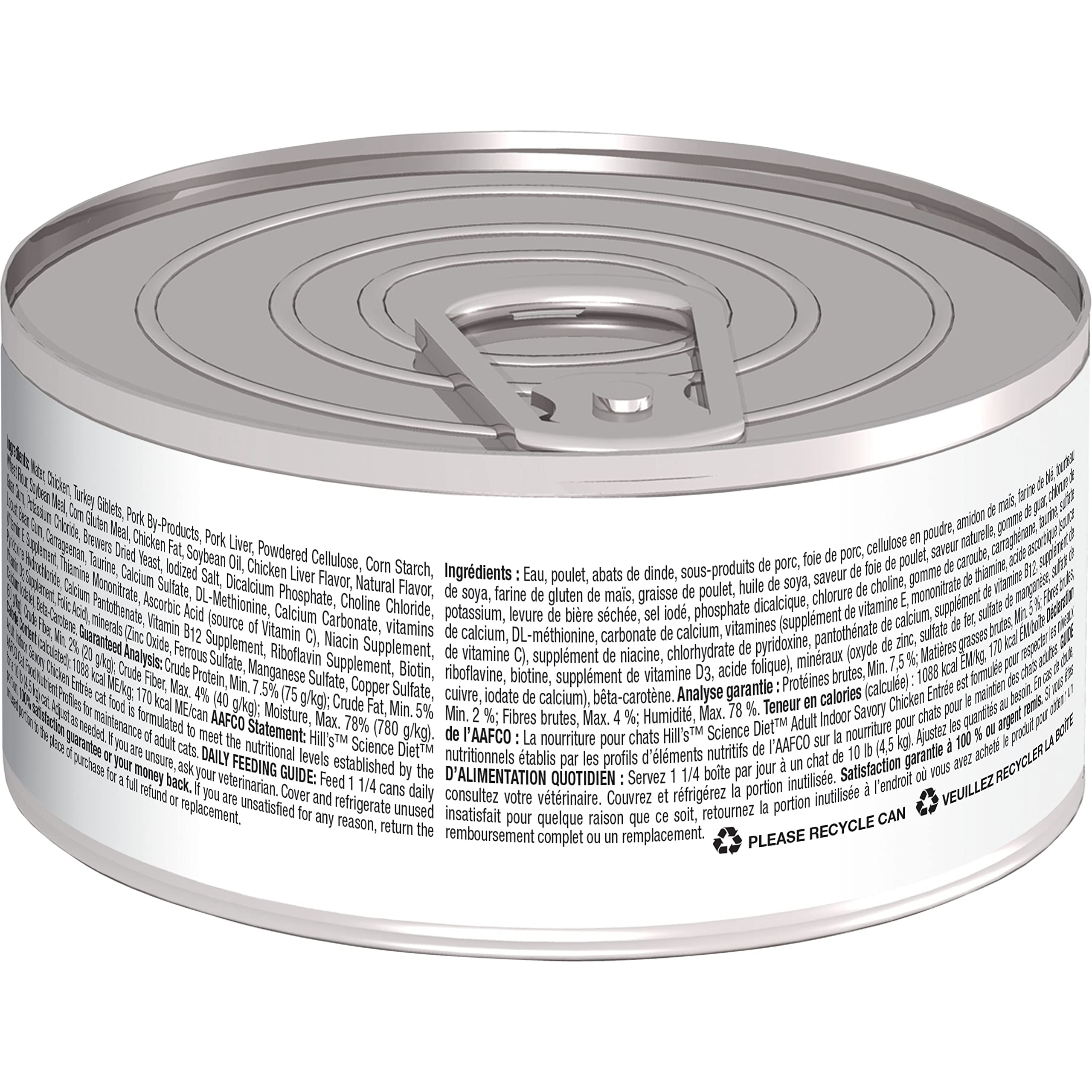 Hill's Science Diet Indoor Cat nutrition promoting healthy skin and glossy coat