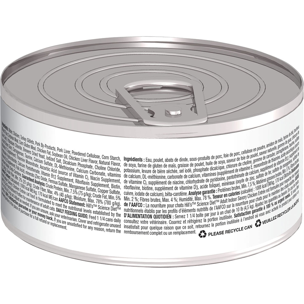 Hill's Science Diet Indoor Cat nutrition promoting healthy skin and glossy coat