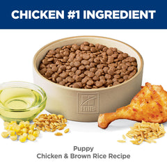Hill's Science Diet puppy ingredients feature chicken and brown rice for wholesome meals