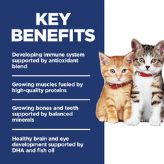 Hill's Science Diet kitten DHA fish-oil label highlighting eye and brain support