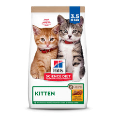 Hill's Science Diet Kitten dry food bag 3.5 lb – premium kitten nutrition
