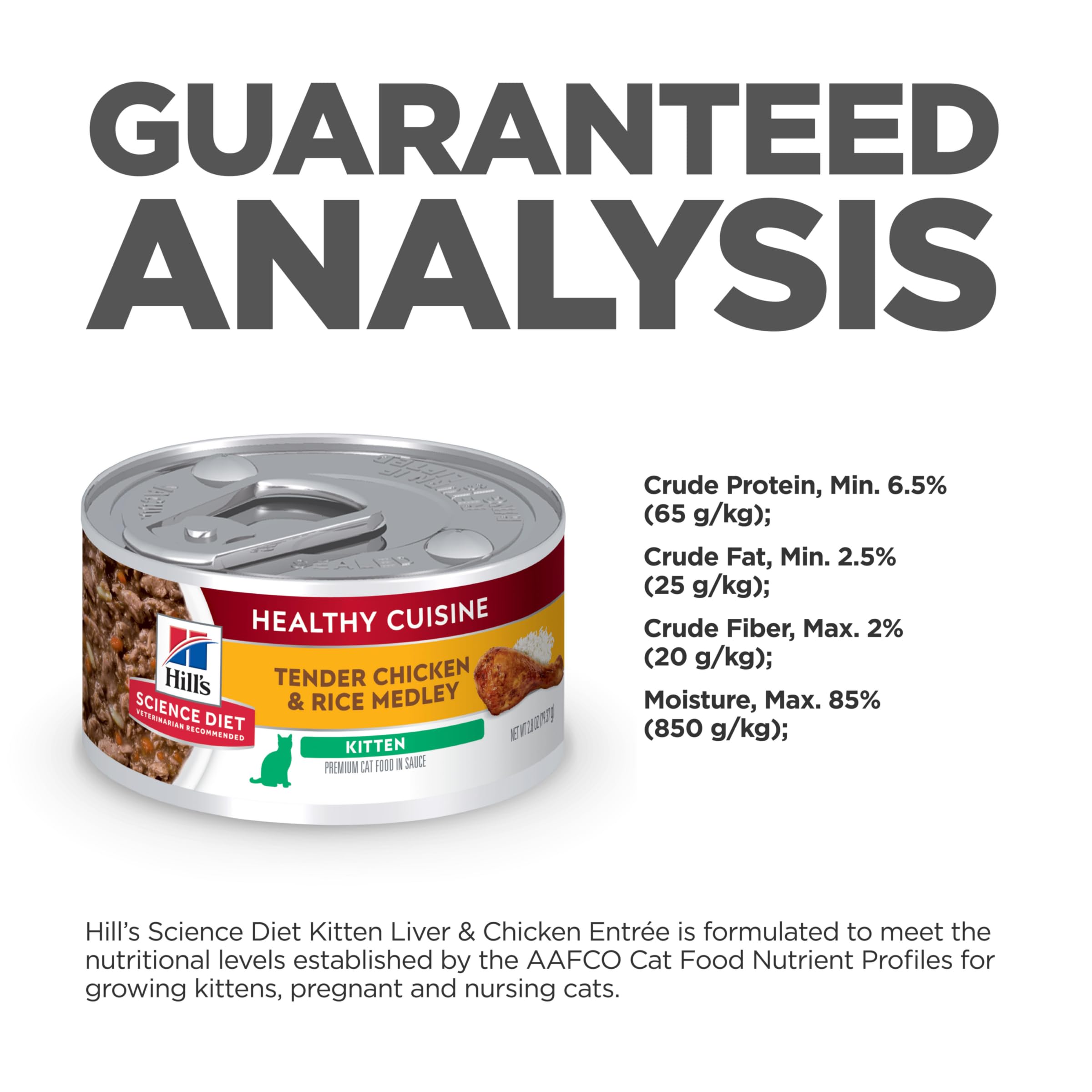 Hill's Science Diet Kitten Healthy Cuisine antioxidants support immune health.
