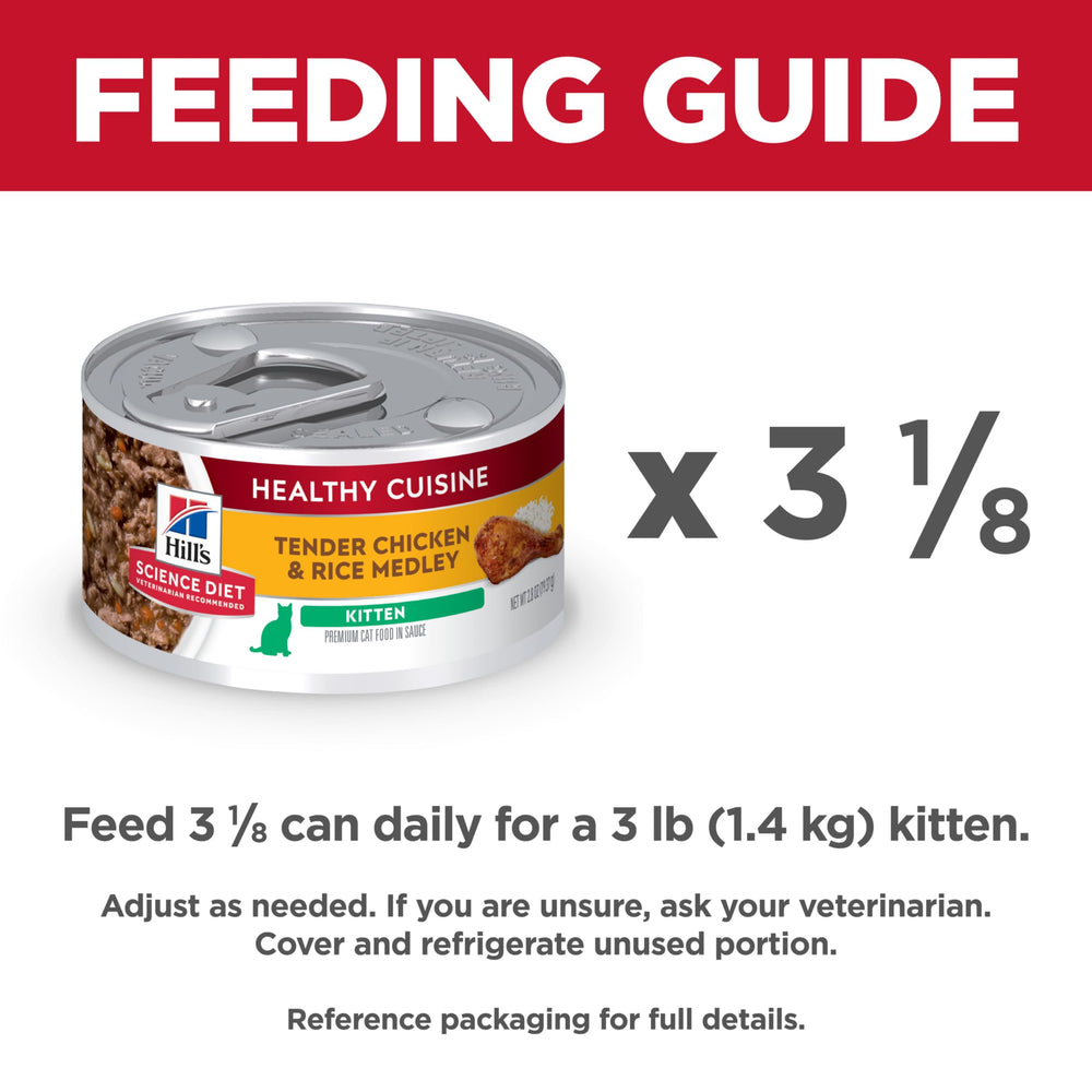 Hill's Science Diet Kitten Healthy Cuisine USA-made with trusted global ingredients.