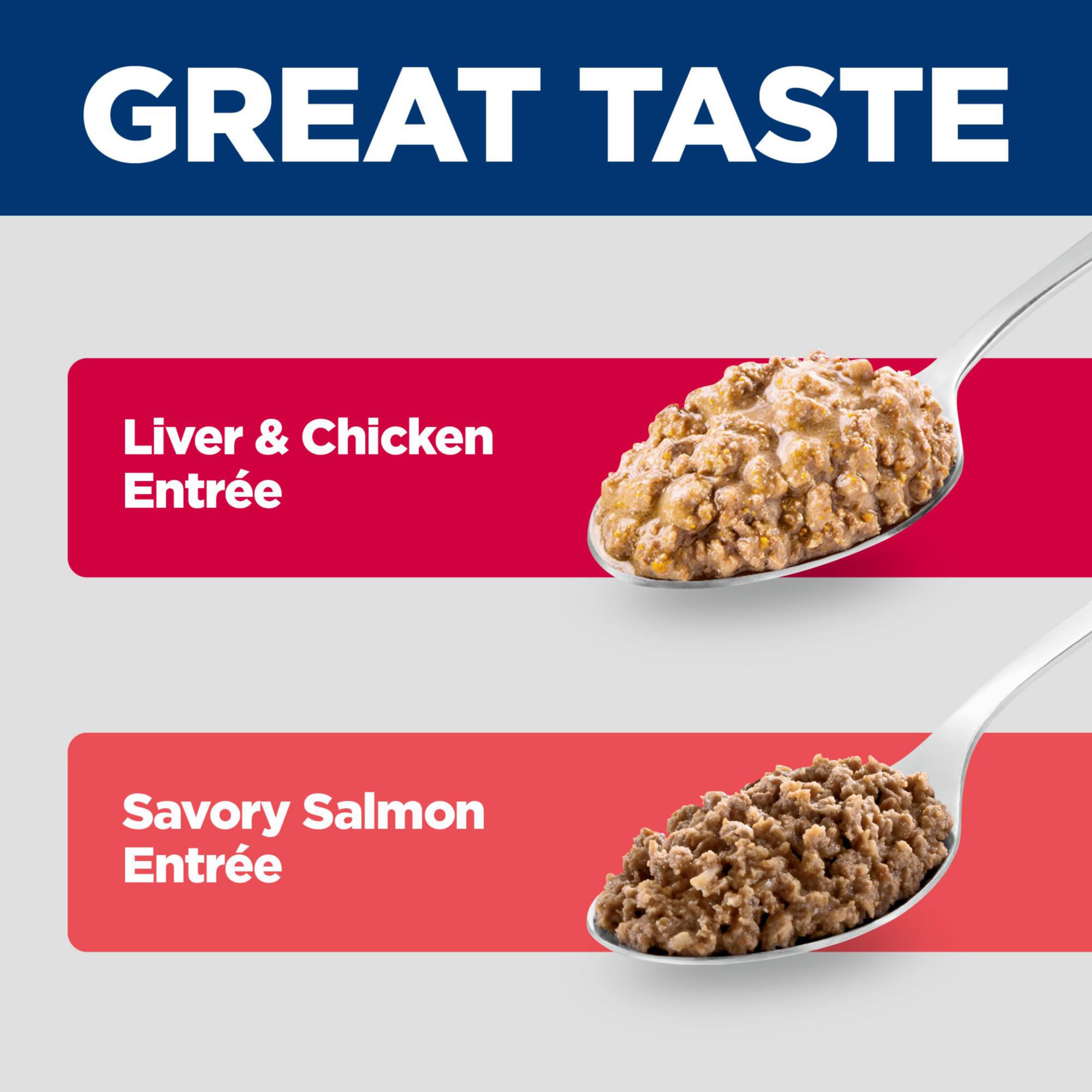 Hill's Science Diet kitten minced texture close-up shows smooth, easy-to-eat meal.