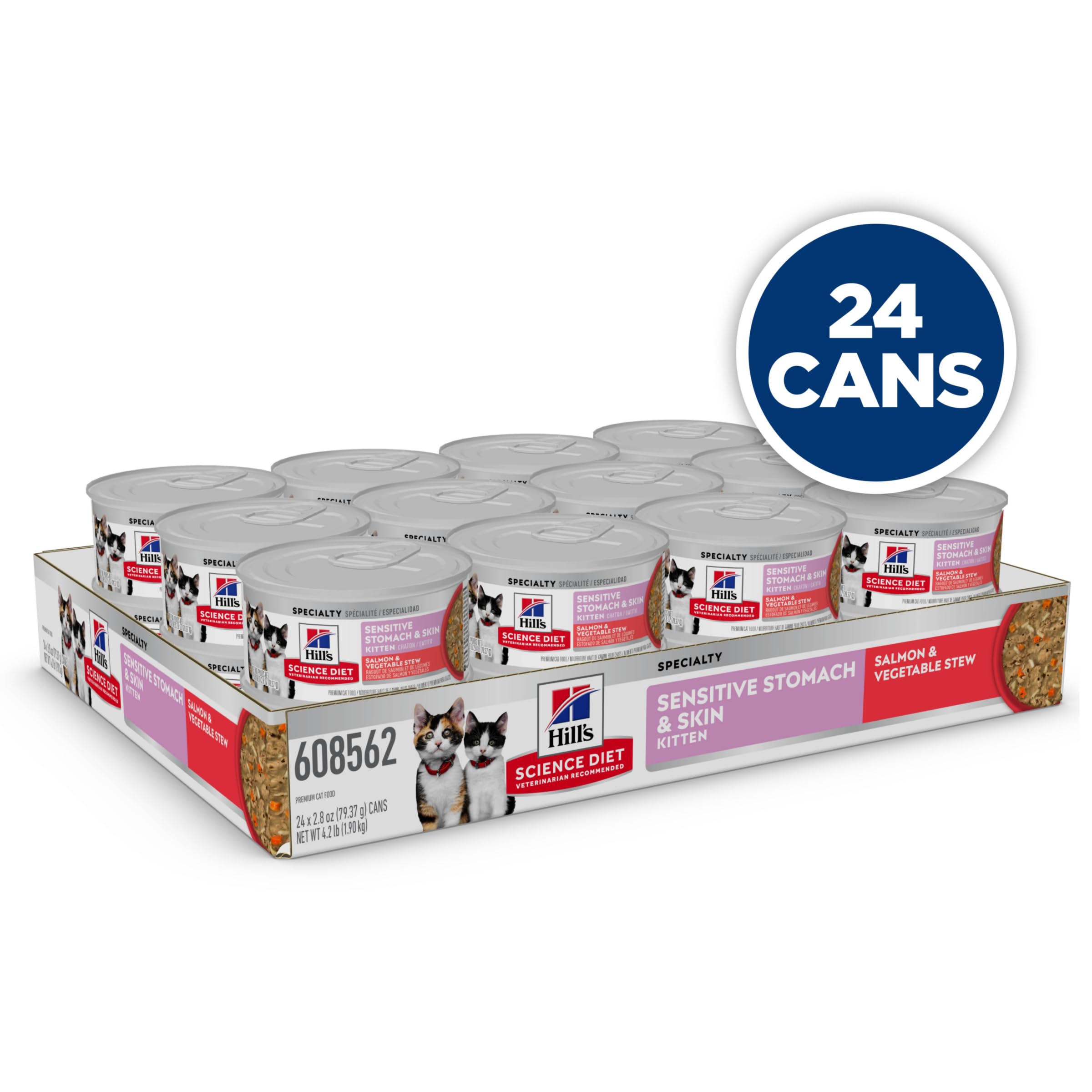 Hill's Science Diet kitten skin and coat detail—supports healthy fur and shine.