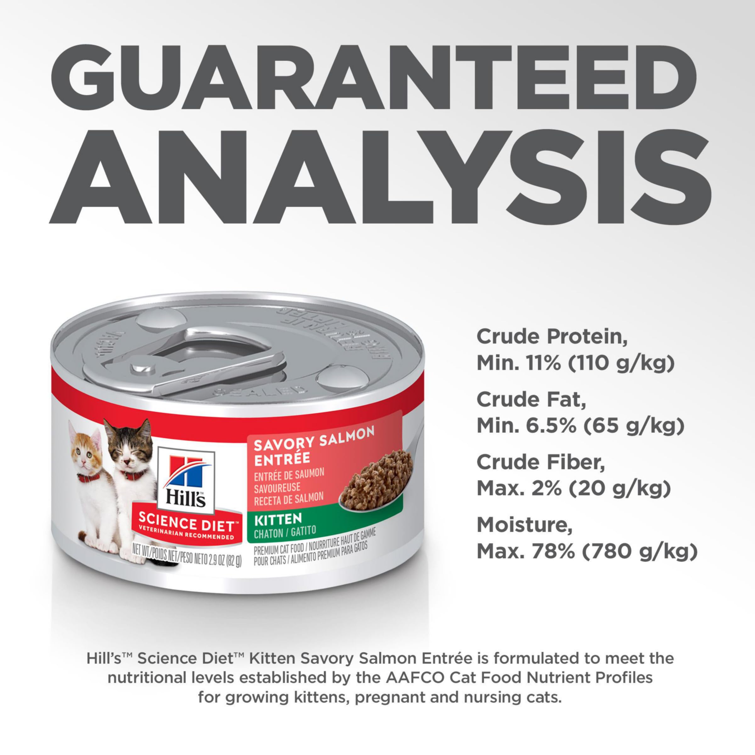 Hill's Science Diet Kitten wet food brand label reinforces trust