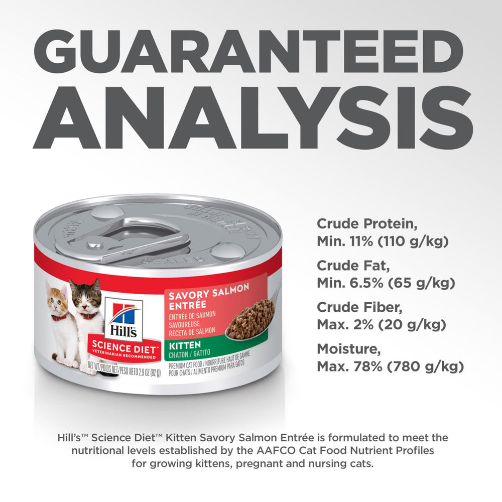 Hill's Science Diet Kitten wet food brand label reinforces trust