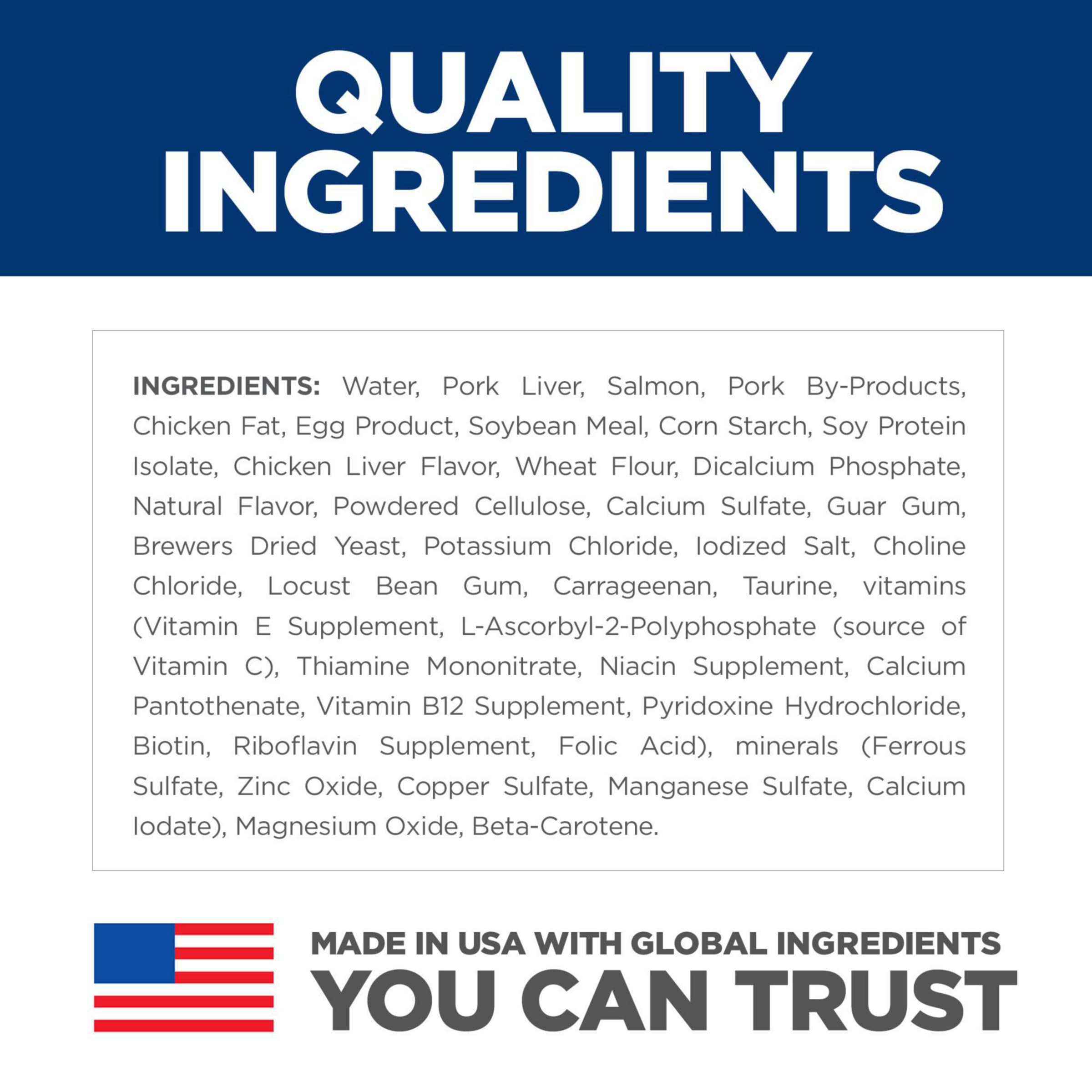 Hill's Science Diet Kitten wet food ingredients scene features prebiotic fibers