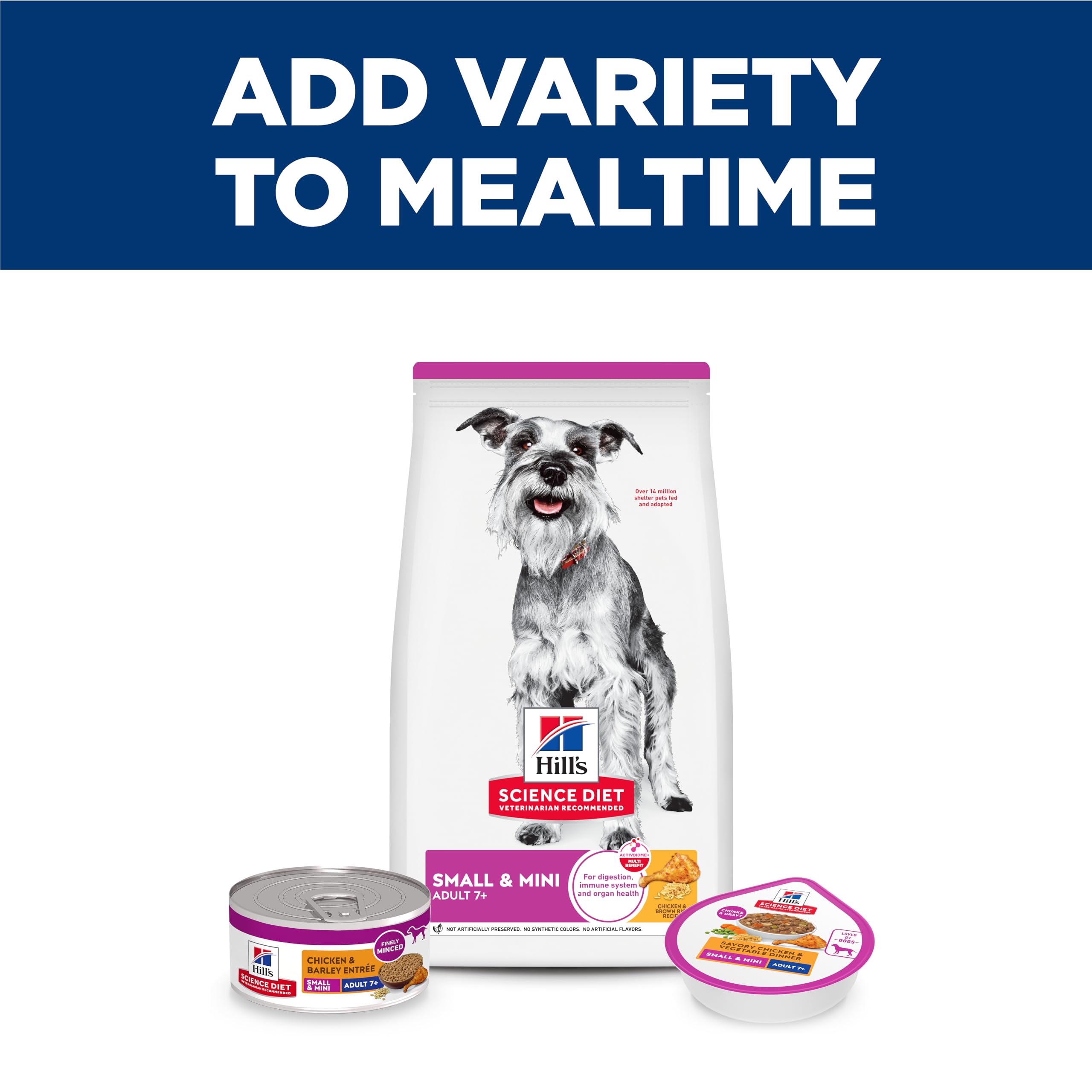 Protein-focused formula helps maintain lean muscle in aging dogs.