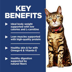 Hill's Science Diet Light serving bowl demonstrates balanced portions for adults