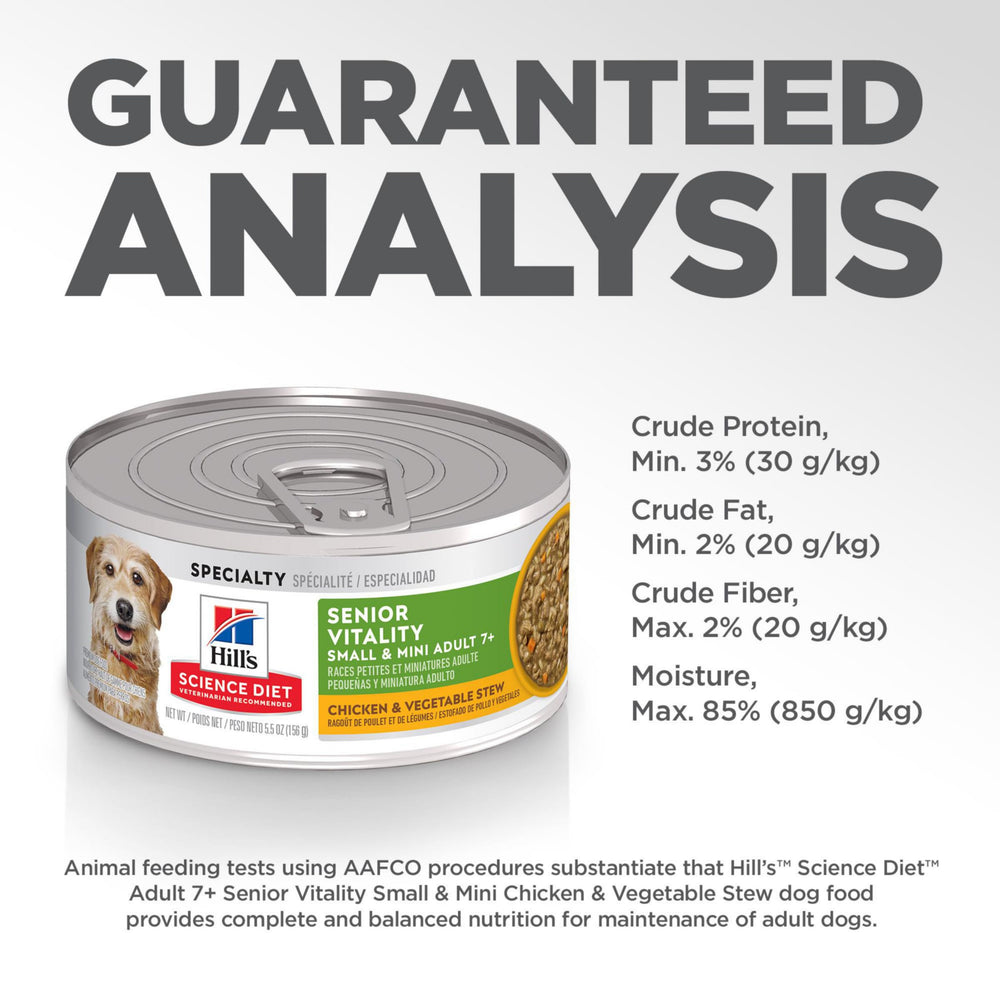 Hill's Science Diet 24-can pack for convenient feeding of small dogs