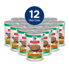 Hill's Science Diet Puppy Chicken and Barley can ready for daily feeding.