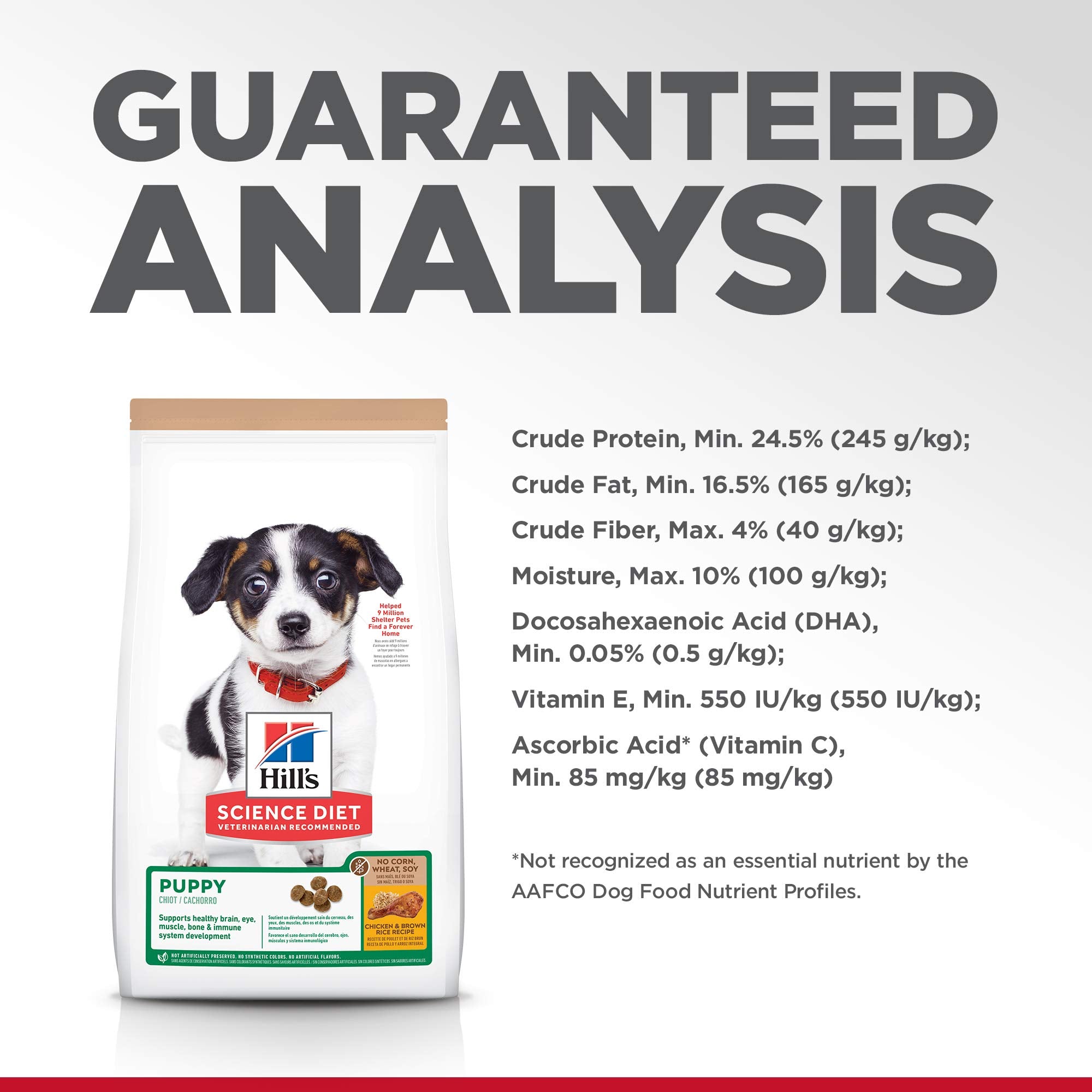 Open Hill's Science Diet Puppy bag with kibble pouring for easy feeding.