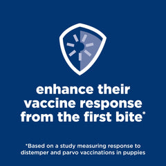 Hill's Science Diet puppy feeding bowl with kibble for growing dogs