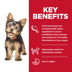 DHA from fish oil supports brain and eye development in Hill's Science Diet Puppy.