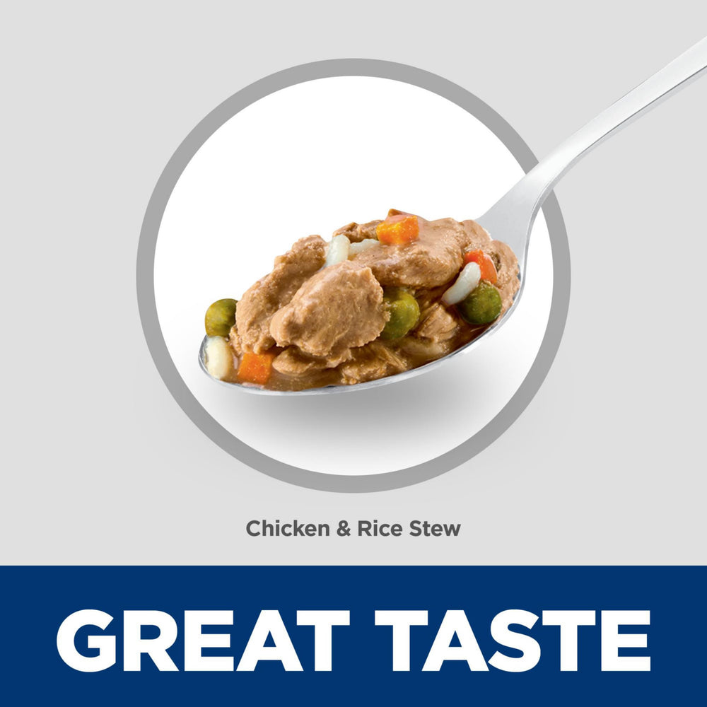 Hill's Science Diet Puppy Chicken & Rice Stew packaging in box