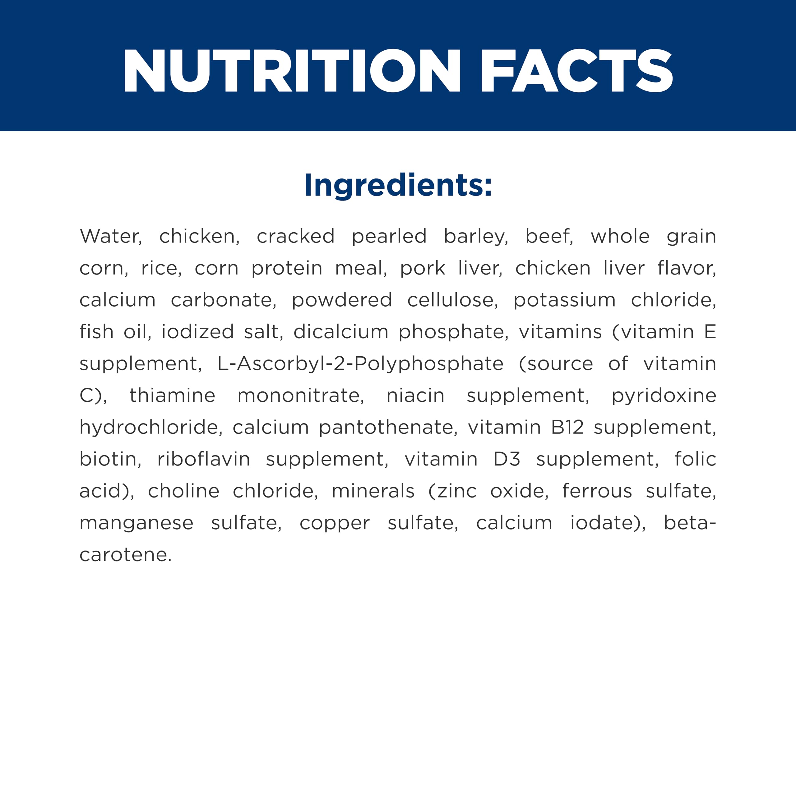 Hill's Science Diet real chicken protein supports lean muscle and vitality in dogs.