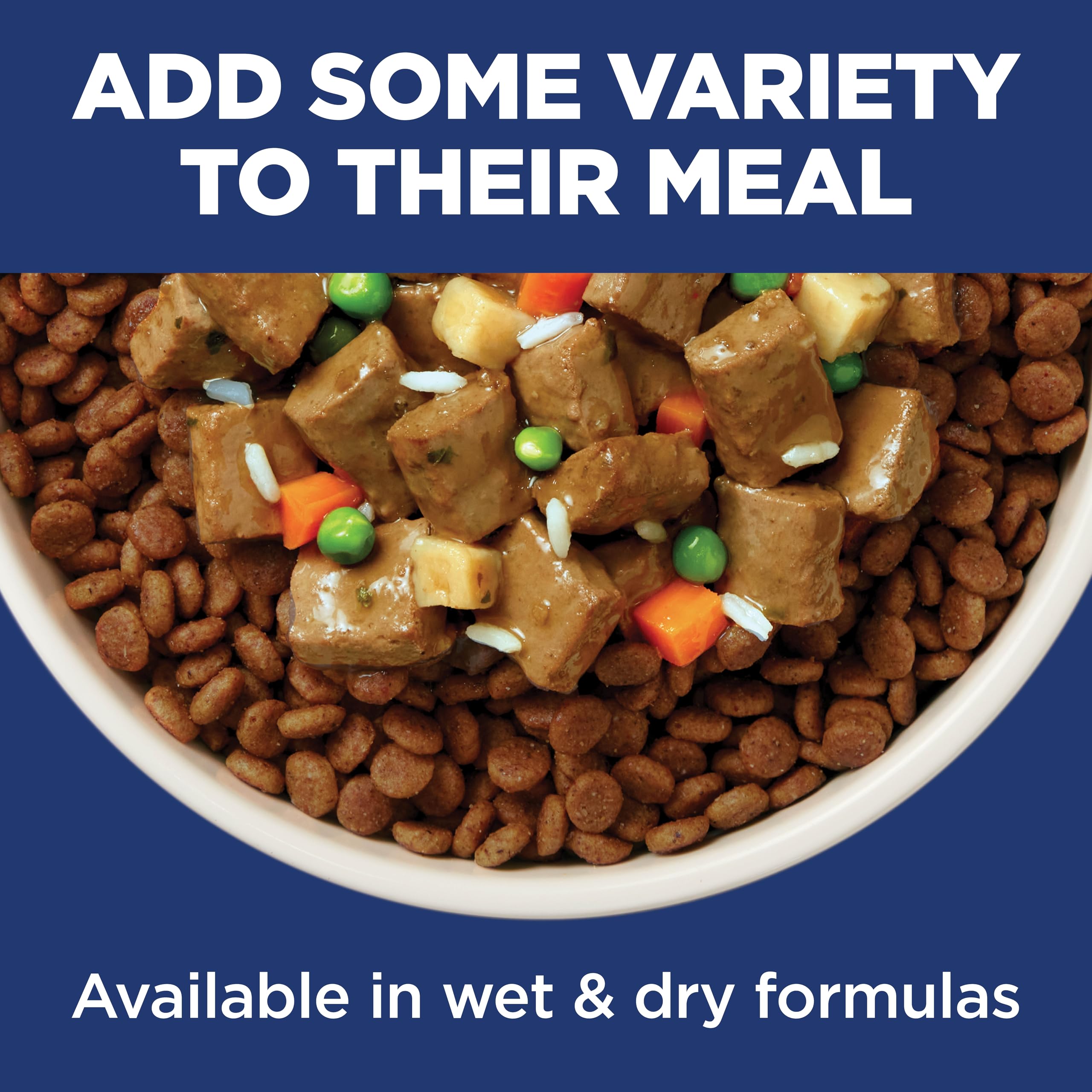 Hill's Science Diet Senior 11+ natural ingredients close-up.