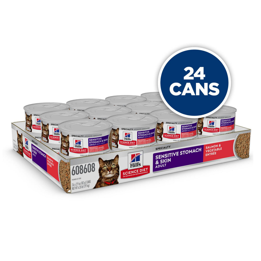 Hill's Science Diet Sensitive Stomach & Skin close-up salmon texture promotes palatability