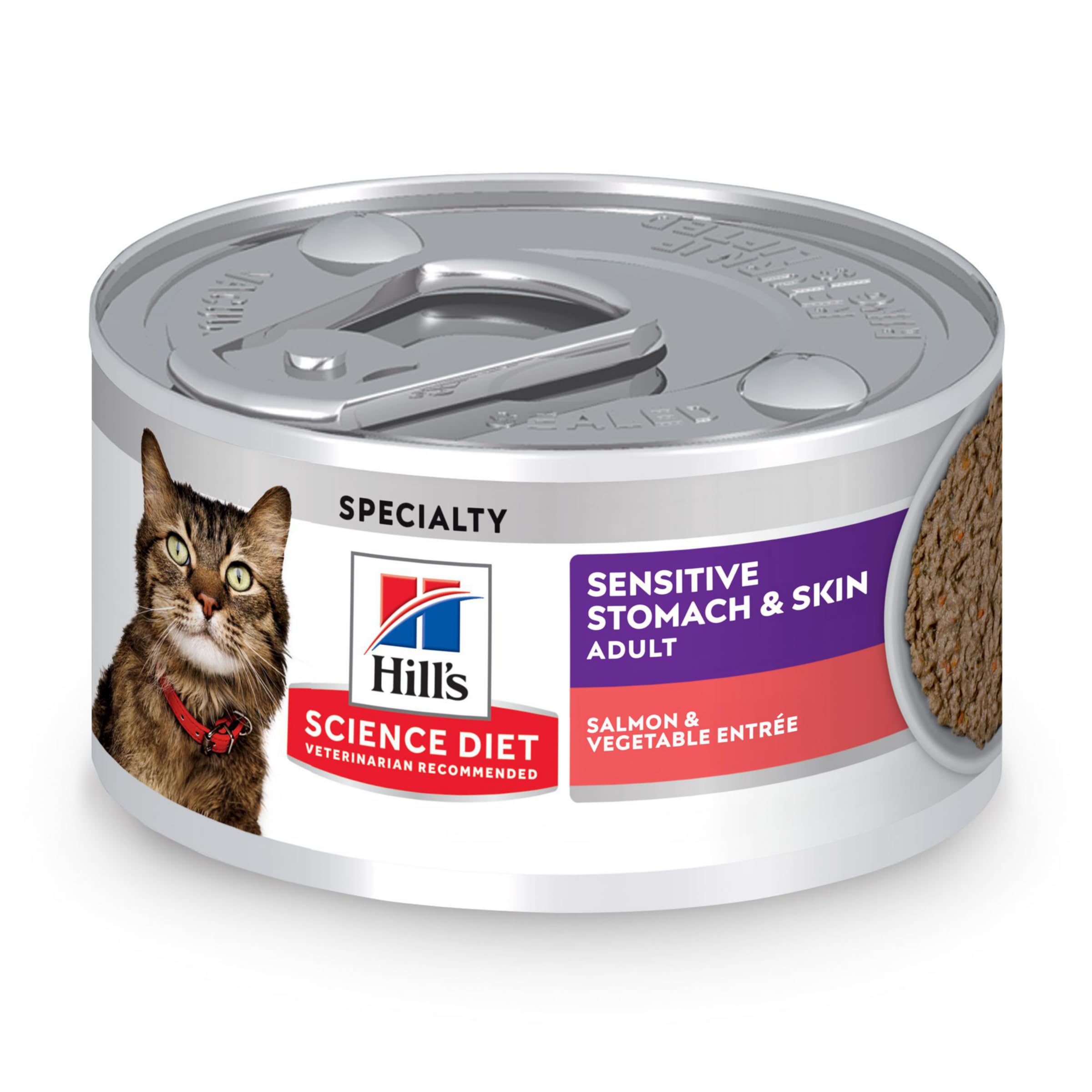 Hill's Science Diet Sensitive Stomach & Skin salmon-vegetables entree can supports easy digestion