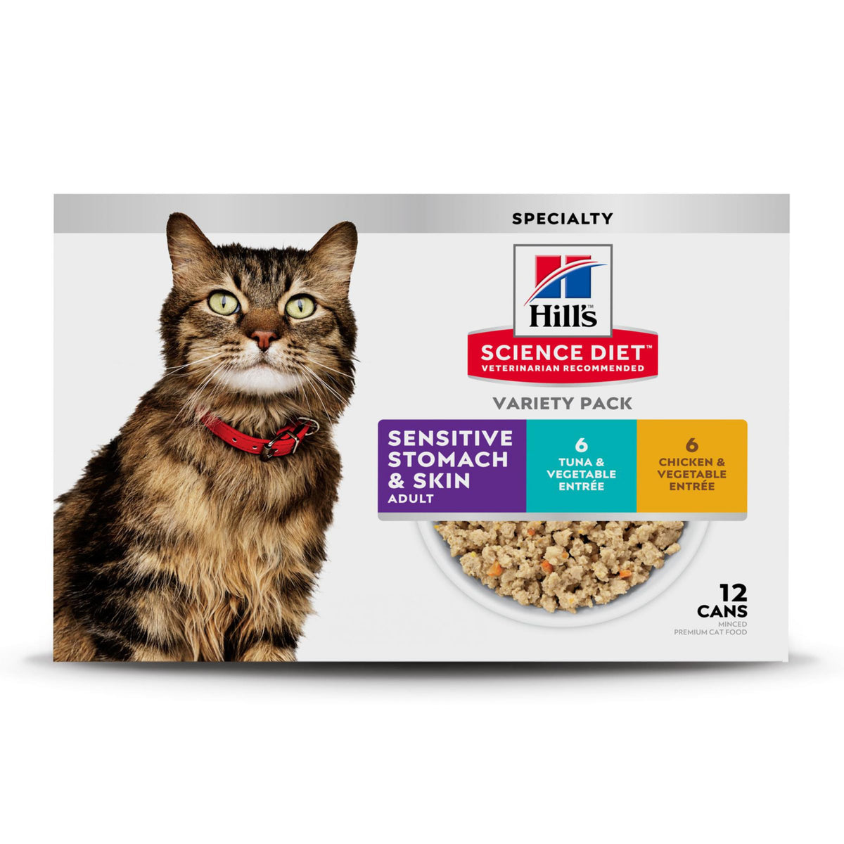 Hill's Science Diet tuna entrée can for easy digestion with natural fiber