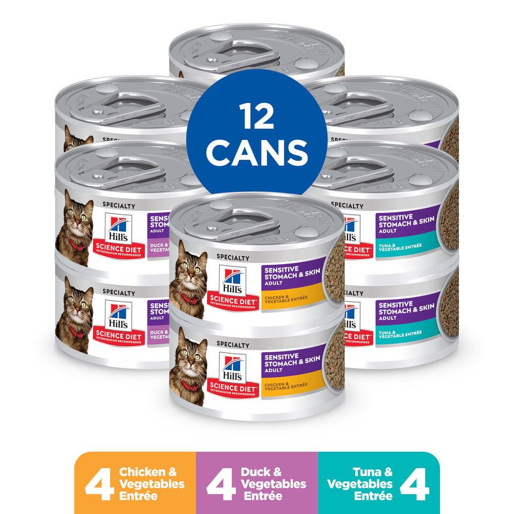 Hill's Science Diet chicken can close-up shows lean protein for easy digestion.