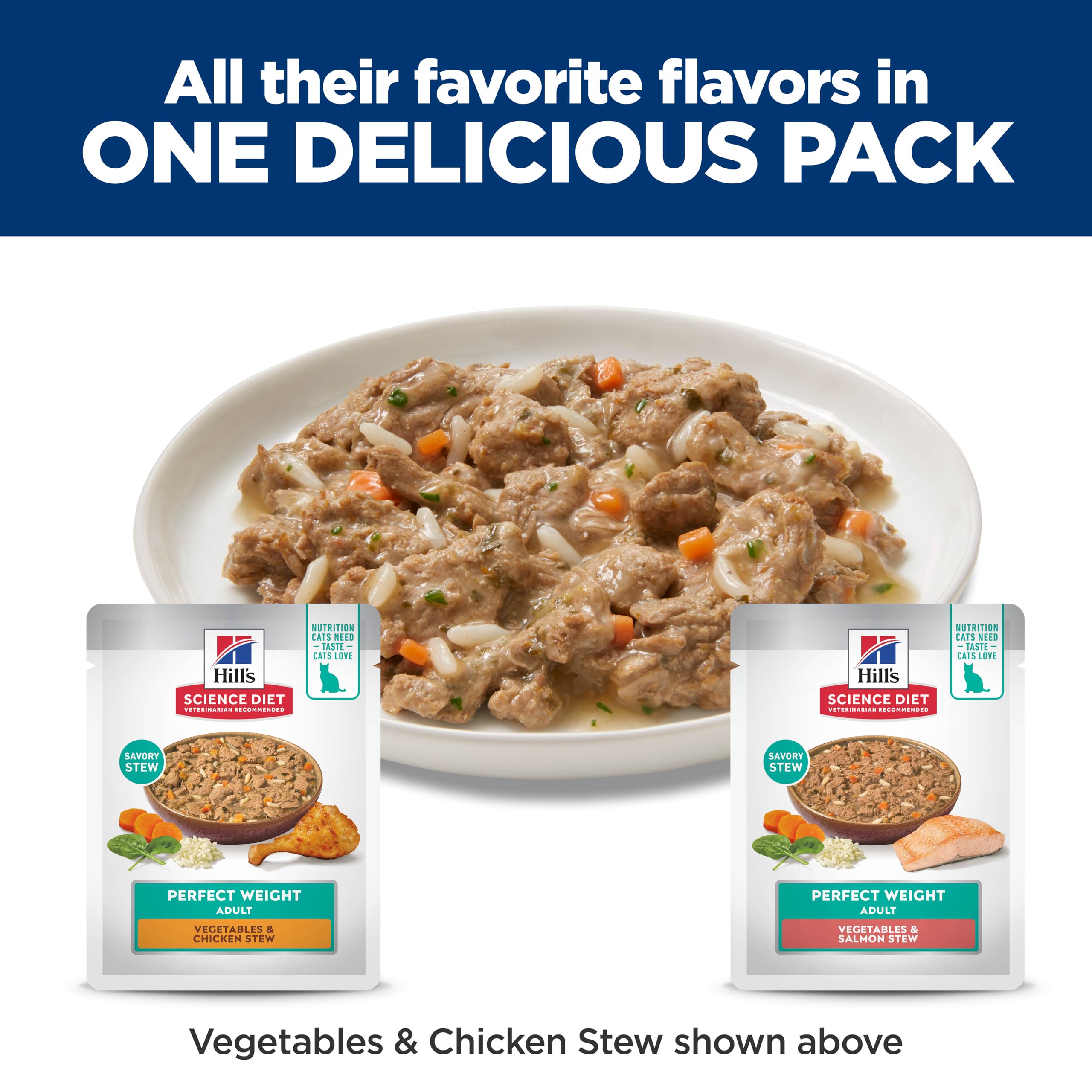 Hill's Science Diet perfect-weight serving-portion pack with convenient daily portions.
