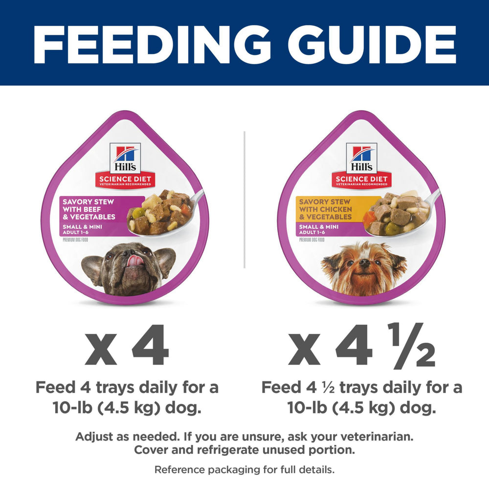 Hill's Science Diet single-serving-tray enables easy mealtime routine