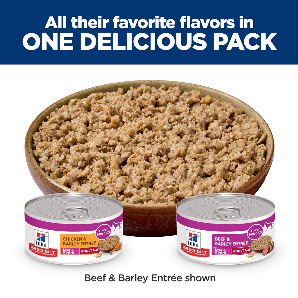 Hill's Science Diet small breed formula emphasizes digestible ingredients.