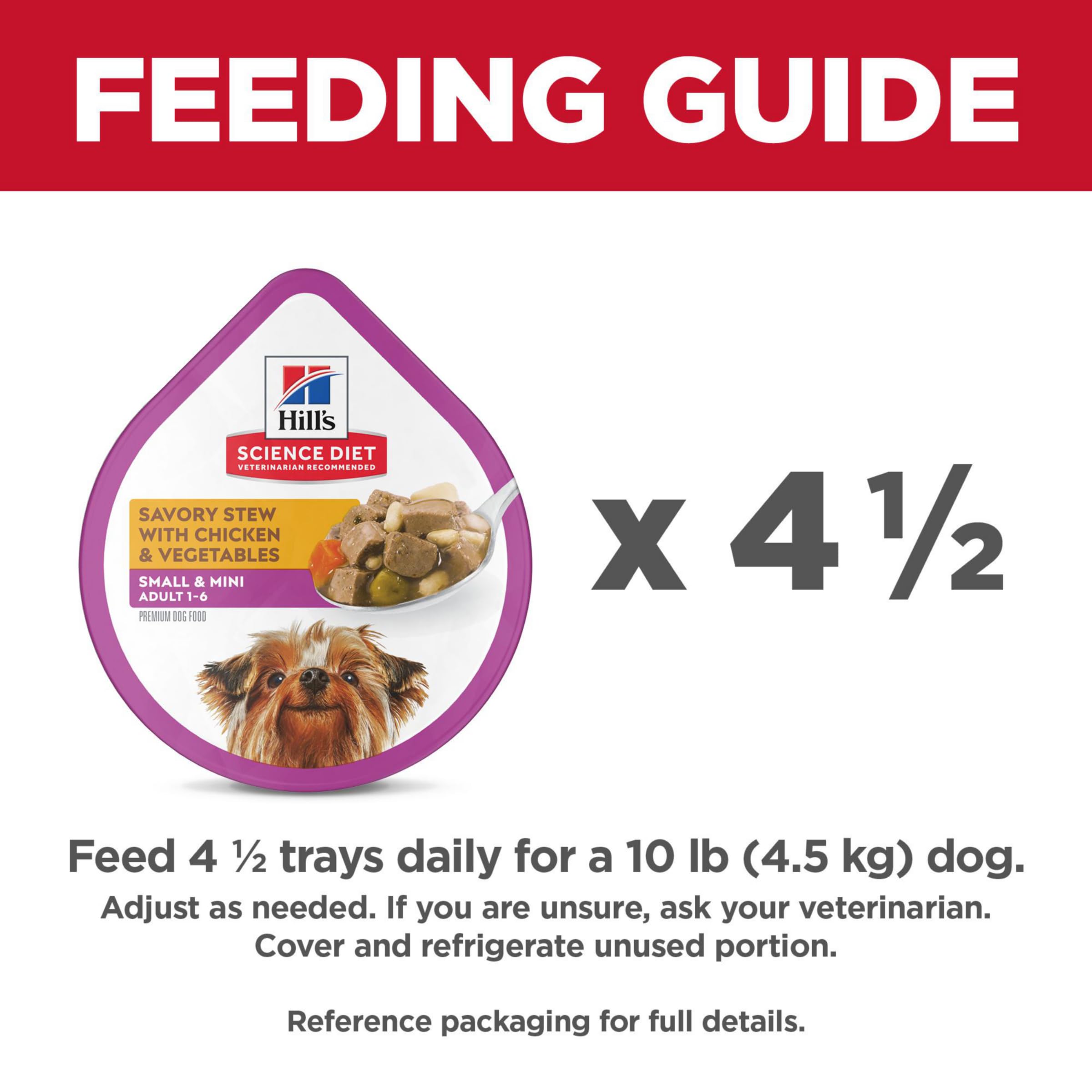 Hill's Science Diet real chicken and vegetables in gravy for small dogs' meals