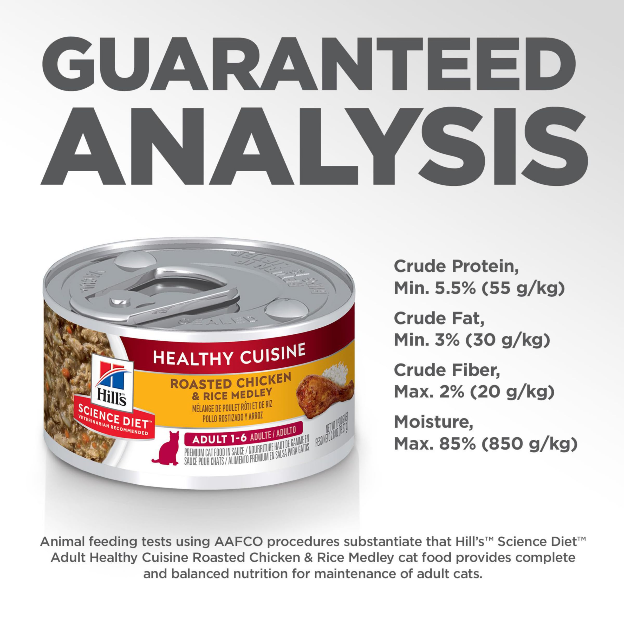 Hill's Science Diet veterinarian-recommended label reinforces trusted nutrition for adults.